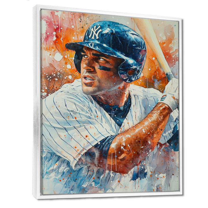 Baseball Player On The Field - Sport Baseball Canvas Wall Art