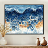 Coastal Reef In Blue And Orange Tones - Coral Wall Decor