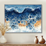 Coastal Reef In Blue And Orange Tones - Coral Wall Decor