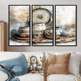 Native Art Pottery Desert Serenity II - Multi-Panel Canvas Prints