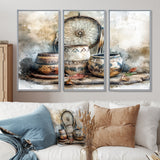 Native Art Pottery Desert Serenity II - Multi-Panel Canvas Prints