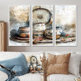 Native Art Pottery Desert Serenity II - Multi-Panel Canvas Prints