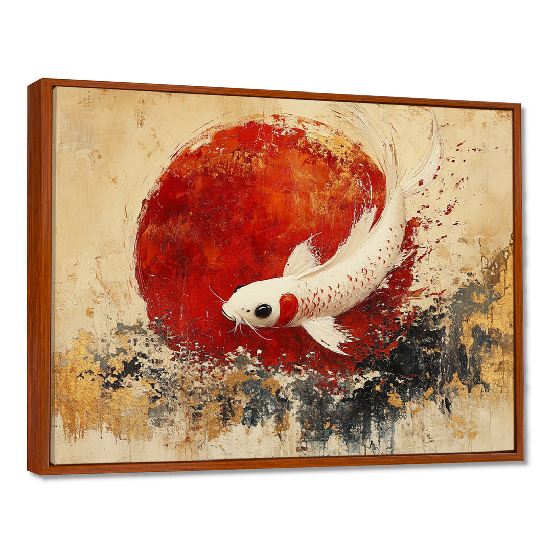 White And Red Koi Fish Chinese Zodiac - Koi&