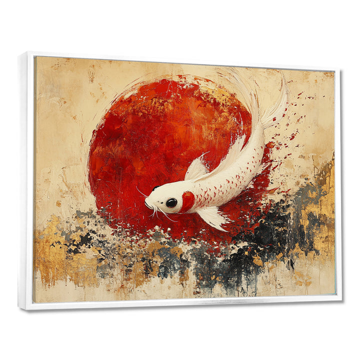 White And Red Koi Fish Chinese Zodiac - Koi&