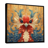 Red And Blue Bird Spirit Guardian - Bird Wall Art Prints