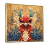 Red And Blue Bird Spirit Guardian - Bird Wall Art Prints