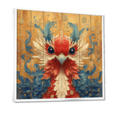 Red And Blue Bird Spirit Guardian - Bird Wall Art Prints