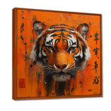 Chinese Tiger Blazing Courage - Tiger Wall Art Prints