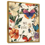 Love Butterflies In Blue And Pink Tones - Blue Butterfly Wall Art