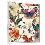 Love Butterflies In Blue And Pink Tones - Blue Butterfly Wall Art