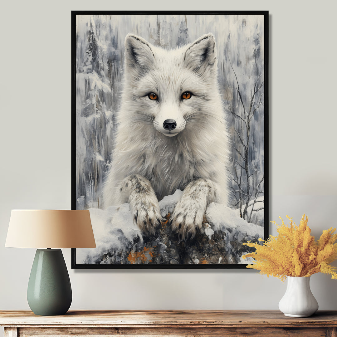 Grey Arctic Fox In The Yukon - Wolf Home Decor Art