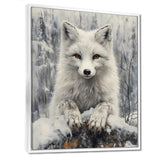 Grey Arctic Fox In The Yukon - Wolf Home Decor Art