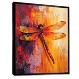 Red Yellow Dragonfly's Breath - Dragonfly Wall Decor