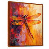 Red Yellow Dragonfly's Breath - Dragonfly Wall Decor
