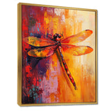 Red Yellow Dragonfly's Breath - Dragonfly Wall Decor