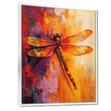 Red Yellow Dragonfly's Breath - Dragonfly Wall Decor