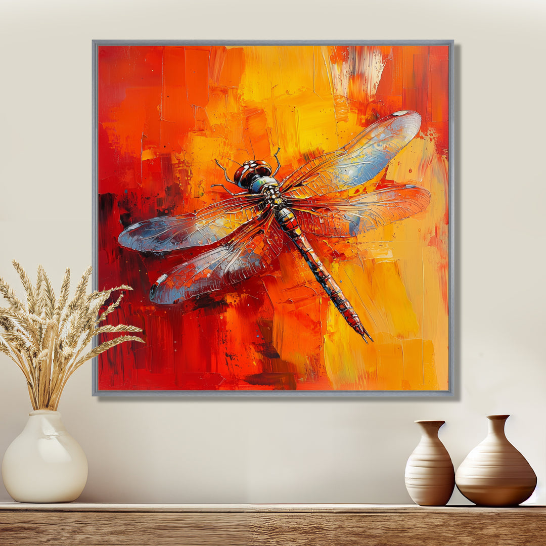 Orange Yellow Dragonfly&
