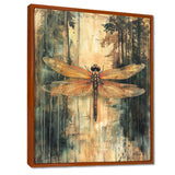 Yellow Green Dragonfly's Forest Fusion - Dragonfly Wall Art Prints