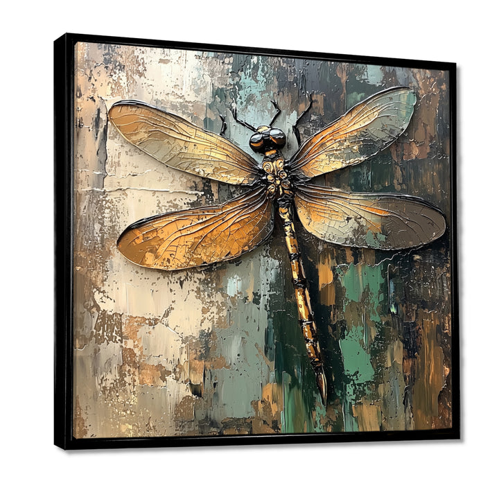 Green Brown Dragonfly&