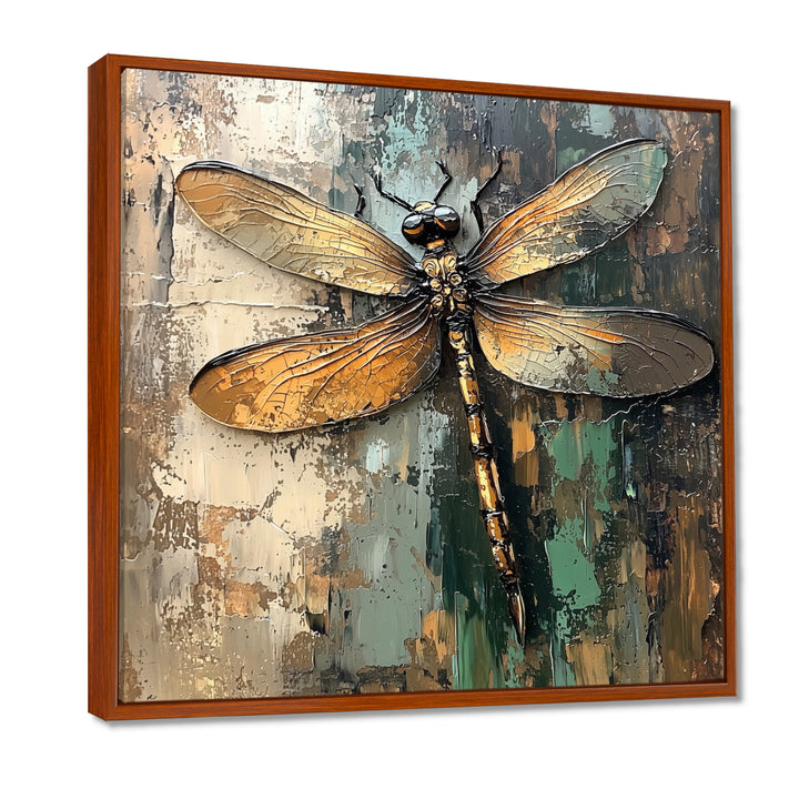 Green Brown Dragonfly&