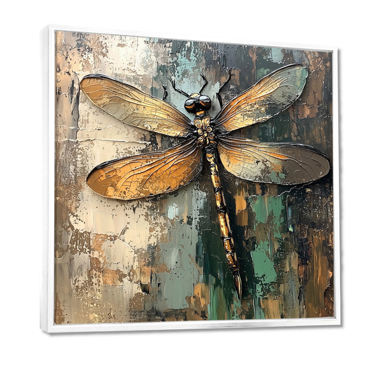 Green Brown Dragonfly&
