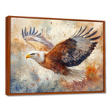 Brown Yellow Bold Eagle Soaring High - Eagle Home Decor Art