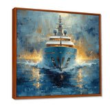 Minimalism Yacht Wealth's Reflection - Boat Yacht Canvas Wall Art