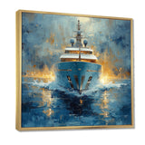 Minimalism Yacht Wealth's Reflection - Boat Yacht Canvas Wall Art