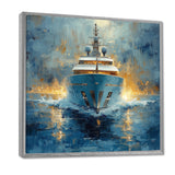 Minimalism Yacht Wealth's Reflection - Boat Yacht Canvas Wall Art