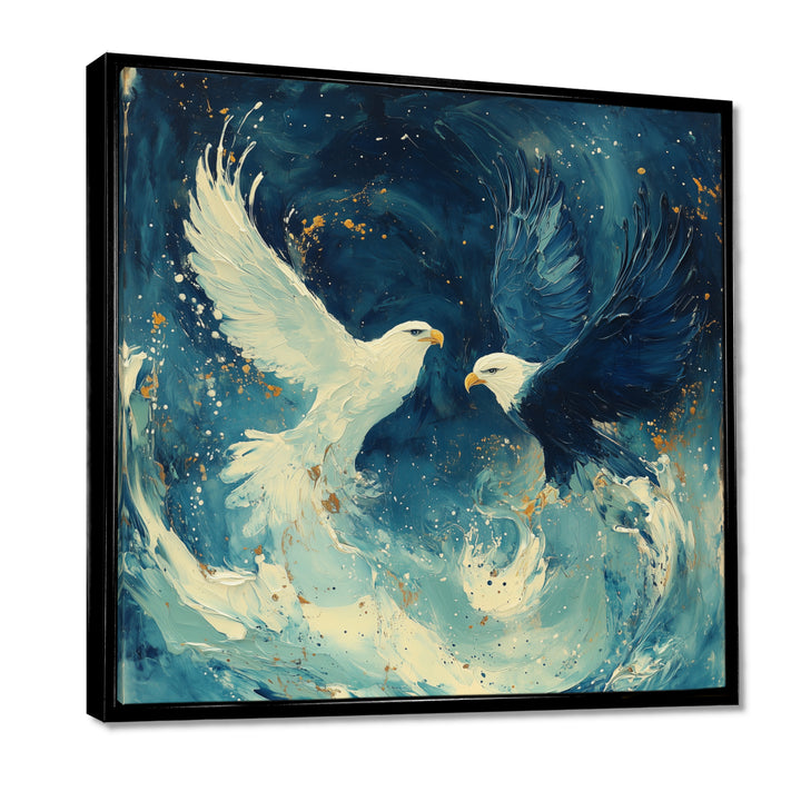 White Eagle Odins Eagles - Eagle Large Canvas Wall Art