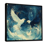 White Eagle Odins Eagles - Eagle Large Canvas Wall Art