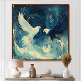 White Eagle Odins Eagles - Eagle Large Canvas Wall Art