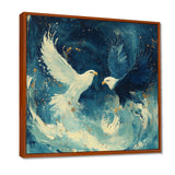 White Eagle Odins Eagles - Eagle Large Canvas Wall Art