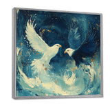 White Eagle Odins Eagles - Eagle Large Canvas Wall Art