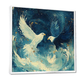 White Eagle Odins Eagles - Eagle Large Canvas Wall Art