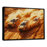 Orange Rally Car Rush Accented With Black - Cars Off-Roadcanvas Canvas Wall Art