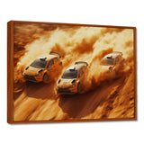 Orange Rally Car Rush Accented With Black - Cars Off-Roadcanvas Canvas Wall Art