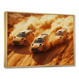 Orange Rally Car Rush Accented With Black - Cars Off-Roadcanvas Canvas Wall Art