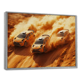 Orange Rally Car Rush Accented With Black - Cars Off-Roadcanvas Canvas Wall Art