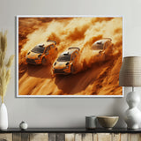 Orange Rally Car Rush Accented With Black - Cars Off-Roadcanvas Canvas Wall Art