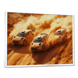Orange Rally Car Rush Accented With Black - Cars Off-Roadcanvas Canvas Wall Art