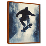Grey Skateboard Splash Accented With - Skateboard Canvas Wall Art