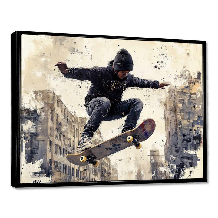 Black Skateboard Street Women&