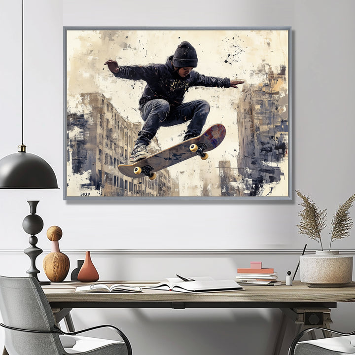 Black Skateboard Street Women&