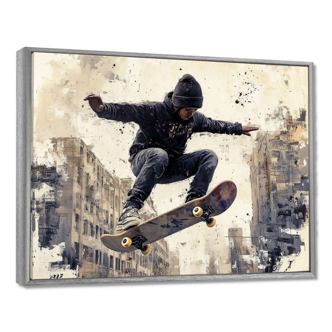 Black Skateboard Street Women&