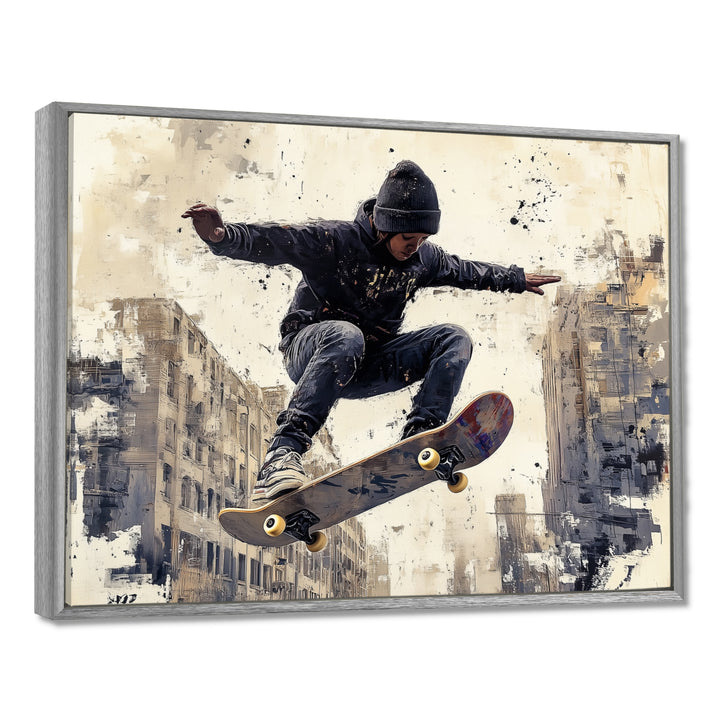 Black Skateboard Street Women&