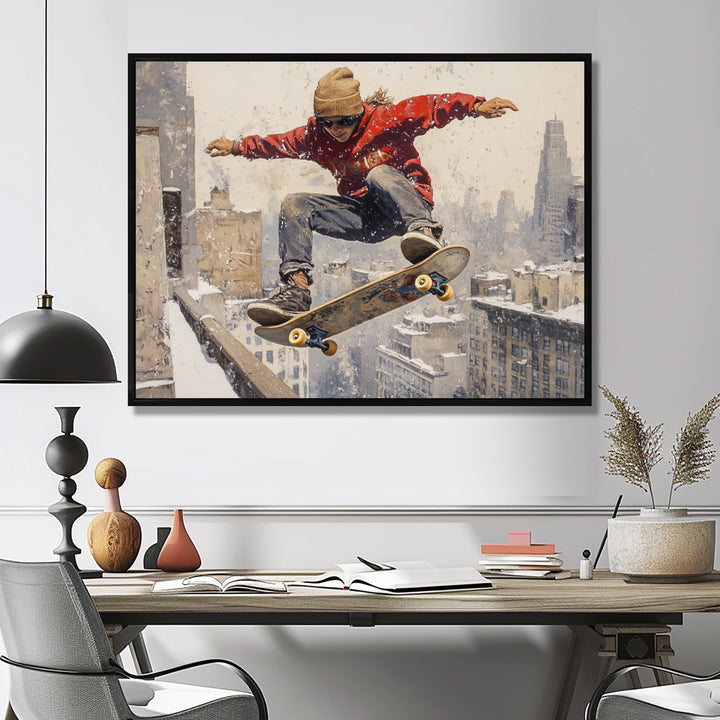Red Skateboard Street Women&