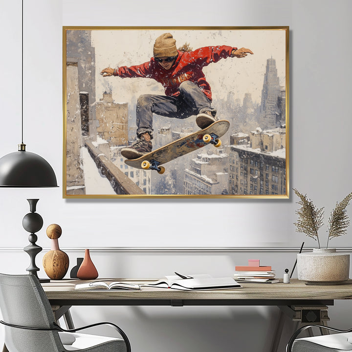 Red Skateboard Street Women&