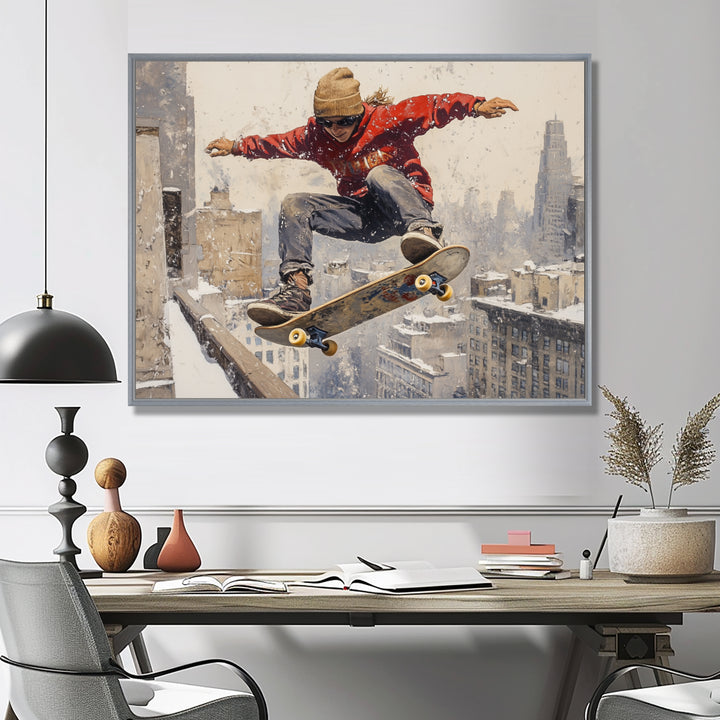 Red Skateboard Street Women&