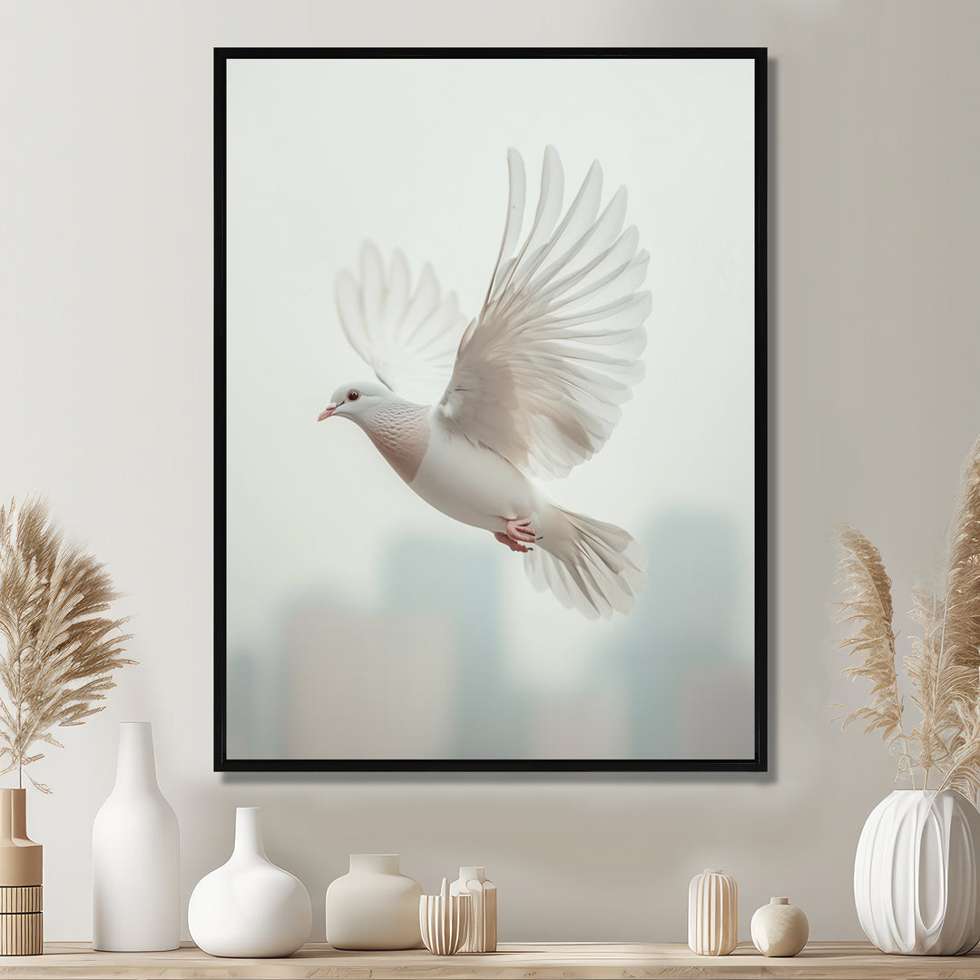 Columbidae Dove In The Urban Sky - Dove Home Decor Art